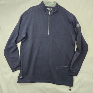 Straight Down Men's Blue 1/2 Zip Pullover Blue Hill Golf Club Size 2XL